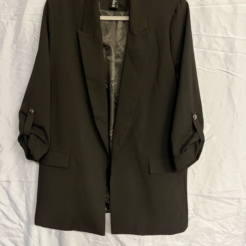 Nicole Miller Black Blazer Relaxed Fit